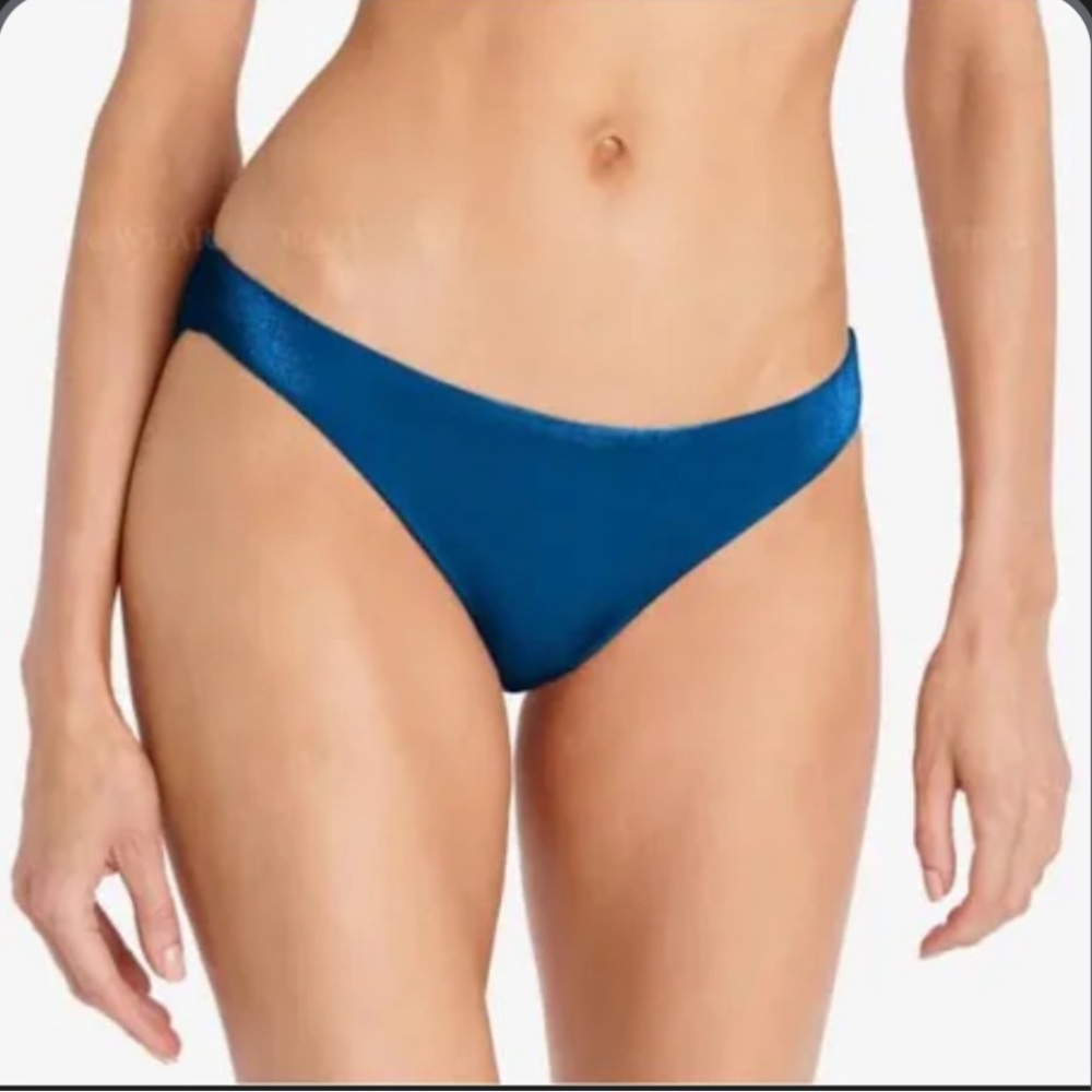 Robin Piccone Deep Blue Velvet Swimwear BOTTOM ONLY